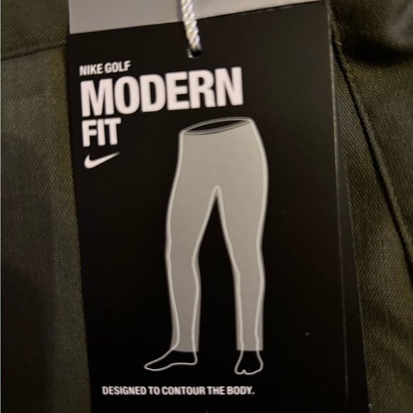 NWT Nike Golf Men's Water Resistant Khaki Green Chinos - Size 32 - Picture 5 of 6